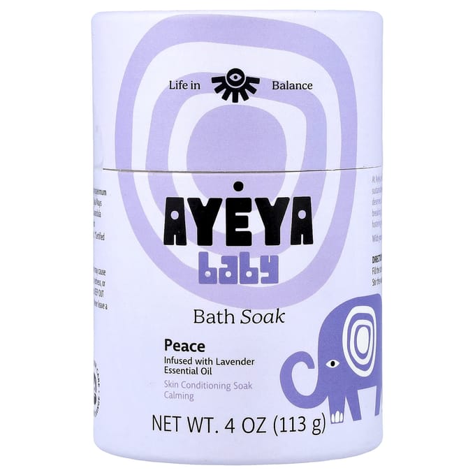 Ayeya, Babybad, Lavendel, 4 oz (113 gr) gray