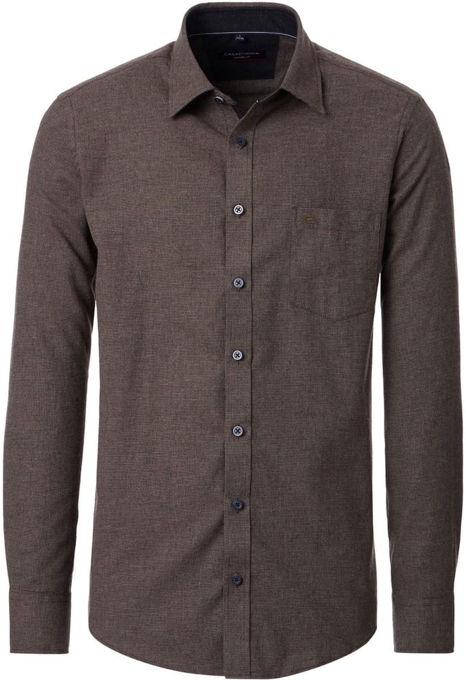CASA MODA Sport casual fit overhemd - structuur - - Strijkvriendelijk - Boordmaat: 53 - 54