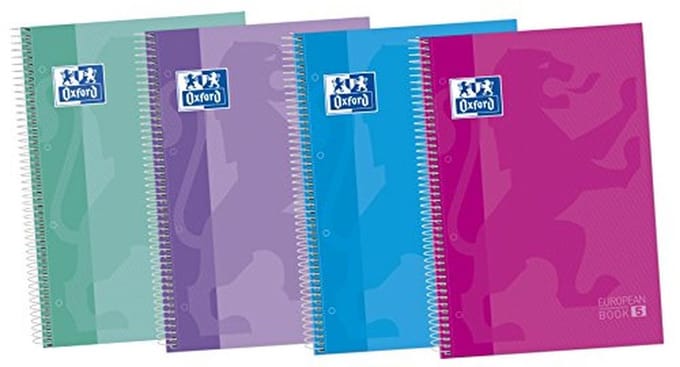 Spiraalgebonden notitieboekjes A4+ - 5 stuks