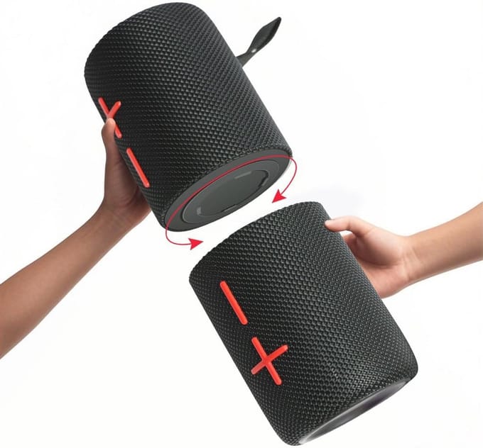 2-in-1 Draagbare Splitbare 40W Dubbele Bluetooth-Luidspreker met Waterdicht en Diepe Bas - 24 Uur Speeltijd en Echte Draadloze Koppeling