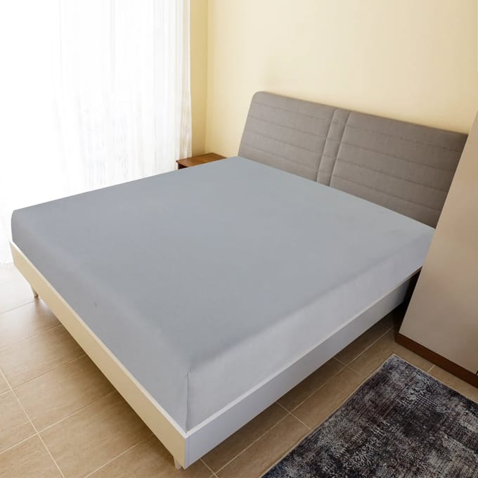 vidaXL - Hoeslakens - 2 - st - jersey - 100x200 - cm - katoen - grijs