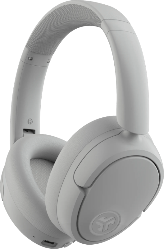 JLab Jbuds Lux ANC Draadloze Koptelefoon Bluetooth - Active Noise Cancelling Over Ear Hoofdtelefoon - 70 uur Batterijduur - Be Aware Audio - Multipoint - Aanpasbare Equalizer - Inklapbaar - Wit