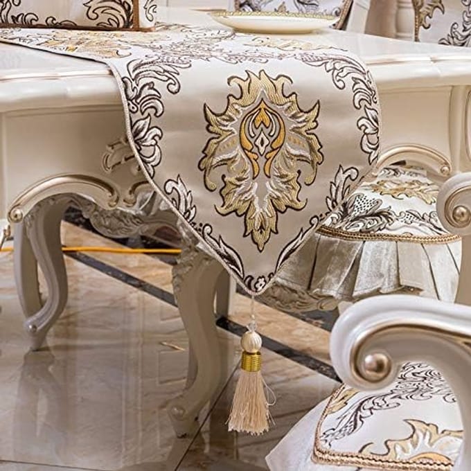 Mediterrane Tafelloper, Beige Eenvoudige A,33 * 220