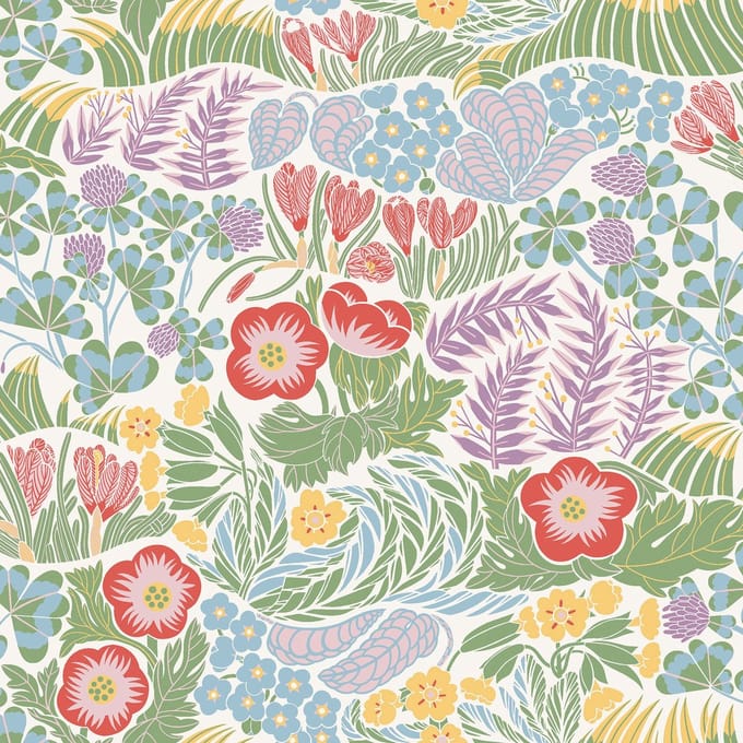 Boråstapeter Vliesbehang 4843 - New Heritage - Botanisch Groen - 53cm x 10.05m