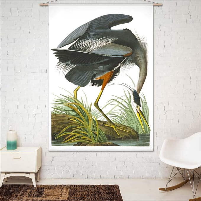 Wandkleed Reiger van John James Audubon