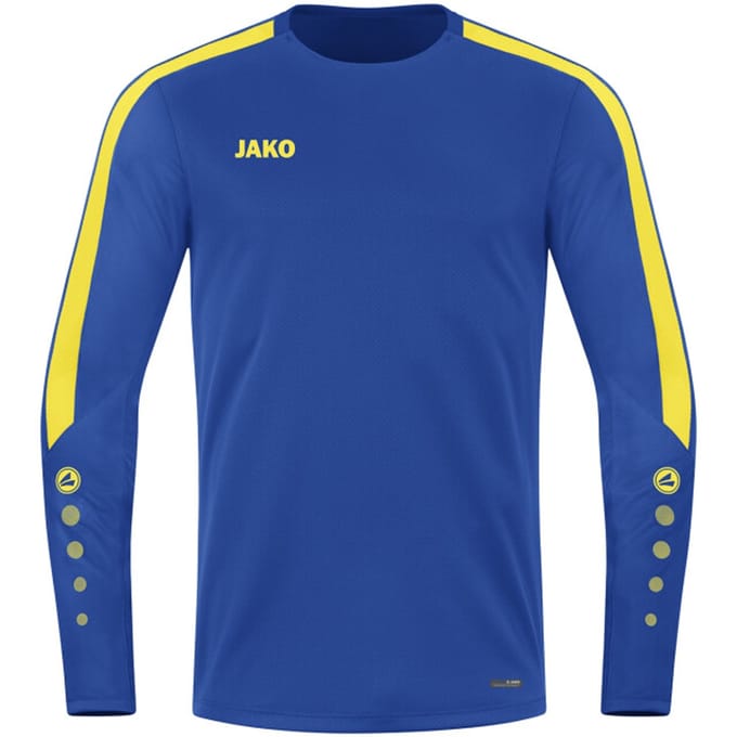 Jako Power Sweater Kinderen - Geel / Royal | Maat: 152