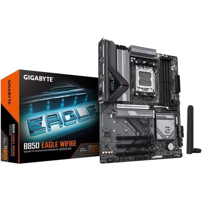 GIGABYTE B850 EAGLE WIFI6E Moederbord - AMD B850 - AMD AM5 - DDR5 RAM - ATX