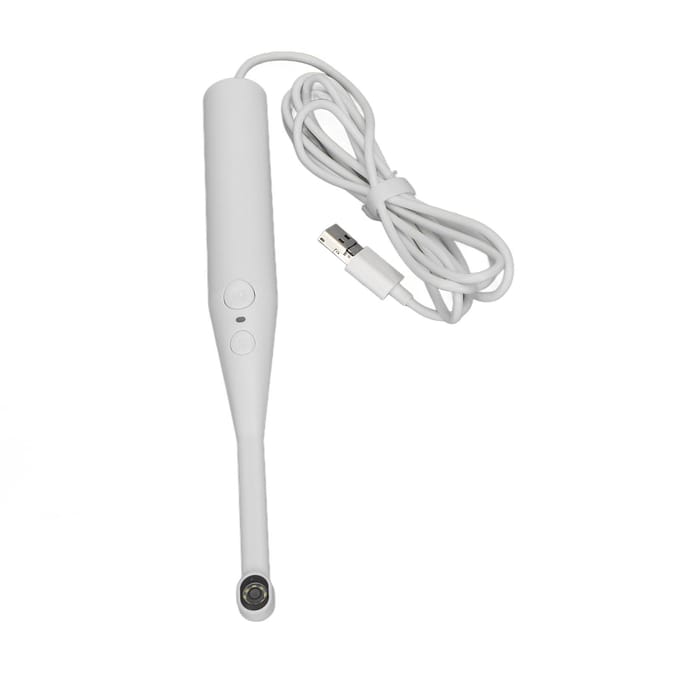 USB Visuele Intraorale Camera HD Tandheelkundige Endoscoop Orale Inspectiecamera 8 LED 720P 2MP Sensor white
