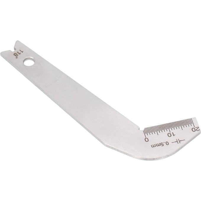 Jauge d'affûtage de forets Acier inoxydable 0,5 mm Précis 118 degrés Angle Outil d'affûtage de forets