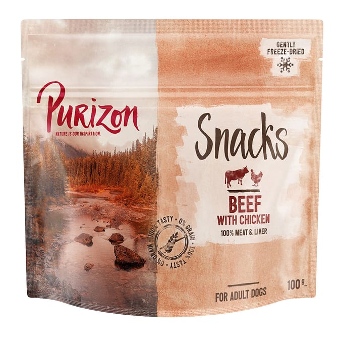 Purizon Single Meat Adult Lam met Erwten en Hopbloemen Bestel ook snacks: 100 g Purizon Snack Rund & Kip