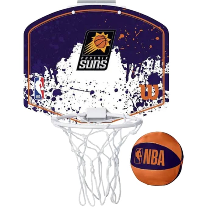 Wilson NBA Phoenix Suns NBA Team Mini Hoop Phoenix Suns Mini Basketbalring Blauw