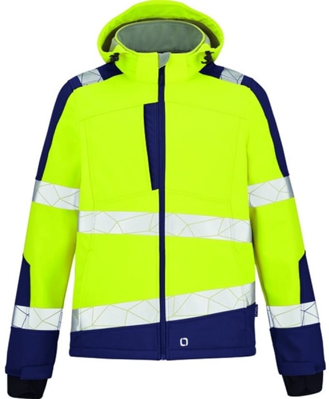 Opsial Softshell jas geel-marineblauw High-Visibility - maat L
