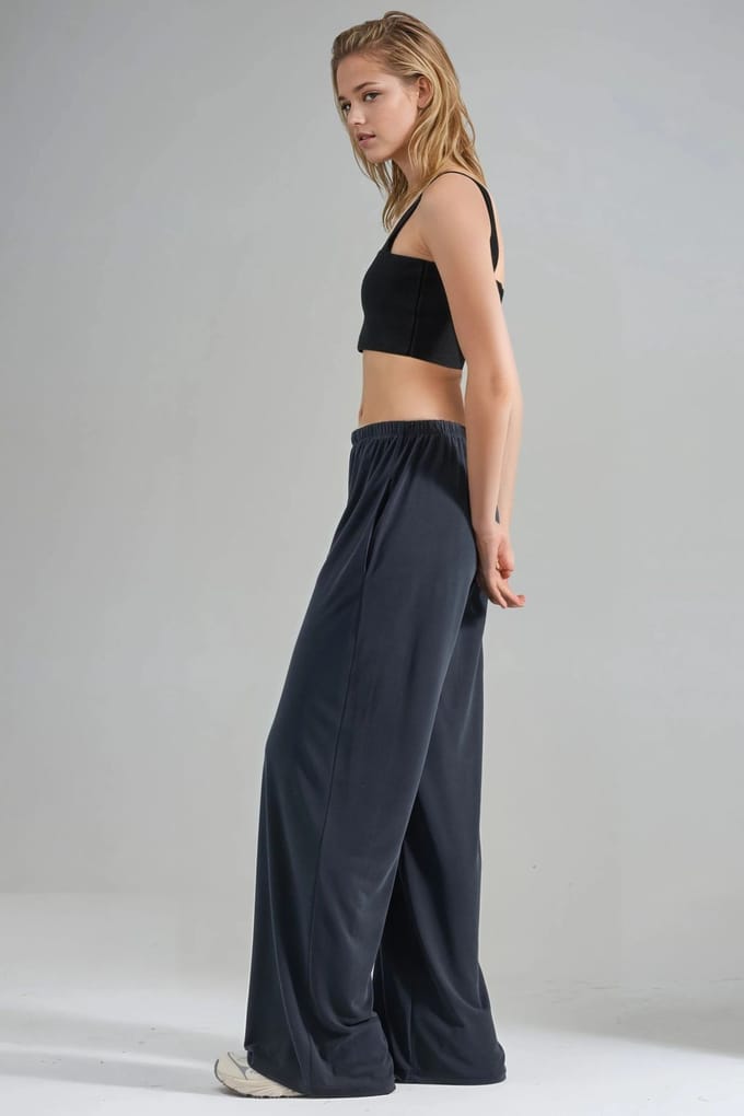 Elastische Taille Rechtlegging Modal Broek