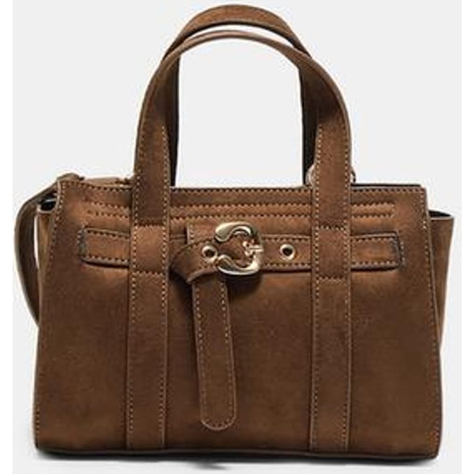 Stradivarius Mini-tote met gesp  Bruin OS