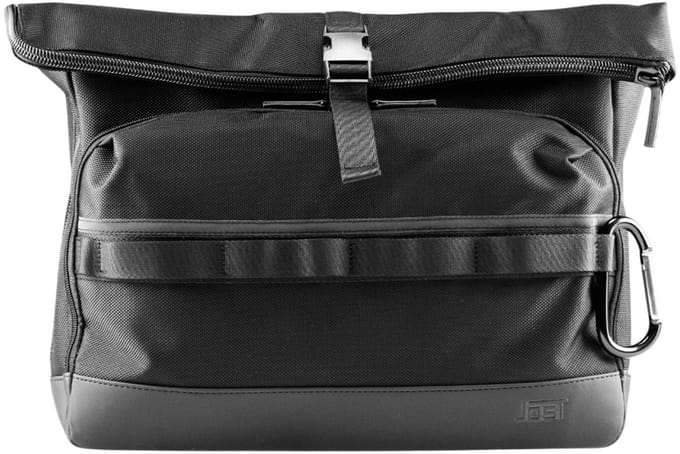 JOST schoudertas laptoptas met laptopvak Balling Courier Shoulder Bag Black zwart
