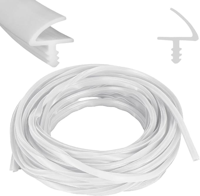 Deurafdichting Tochtstrip - Kozijn rubber - Tocht Weren - 3-voudige Bescherming - 10 Meter - Wit