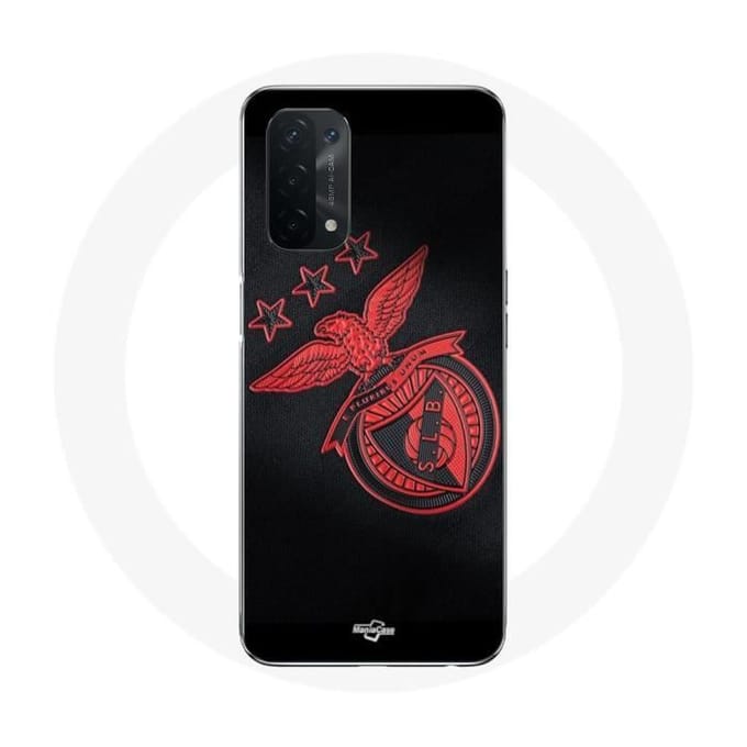 Oppo A54 5G hoesje slb benfica zwarte achtergrond