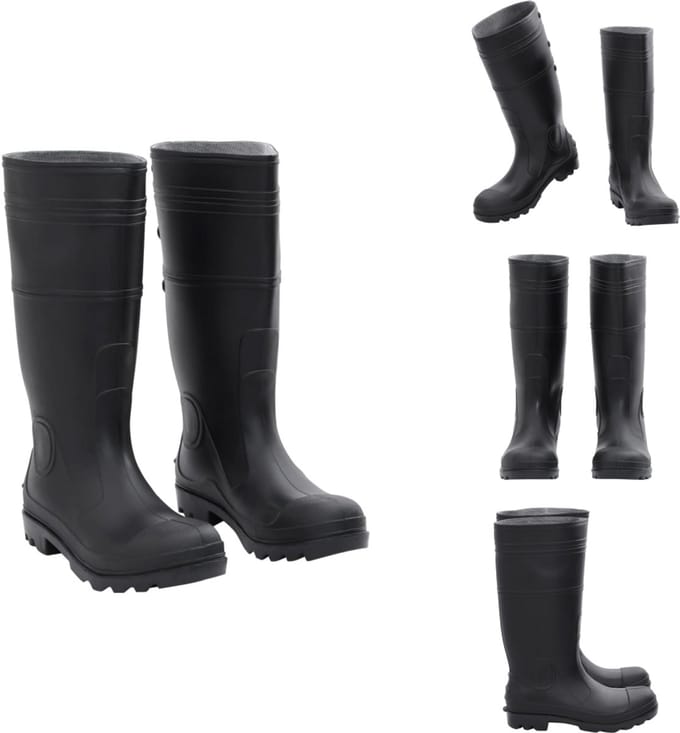 vidaXL - Regenlaarzen - maat - 41 - PVC - zwart