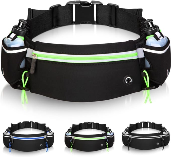 Quvo® Flipbelt - Hardloopriem - Running Belt - Groen- 23cm x 18cm x 6cm