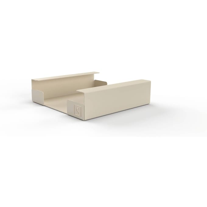 Servettenhouder | Parel Wit - Crème | Metaal | Vierkant | Design | 19x19x6 cm