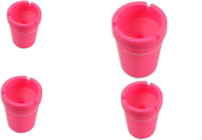4 stuks Bekerhouder Autoasbak voor in de auto - Autoasbak - auto accessoires - roze