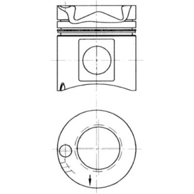 Reparatieset, zuiger/cilinderbus KOLBENSCHMIDT 93171960