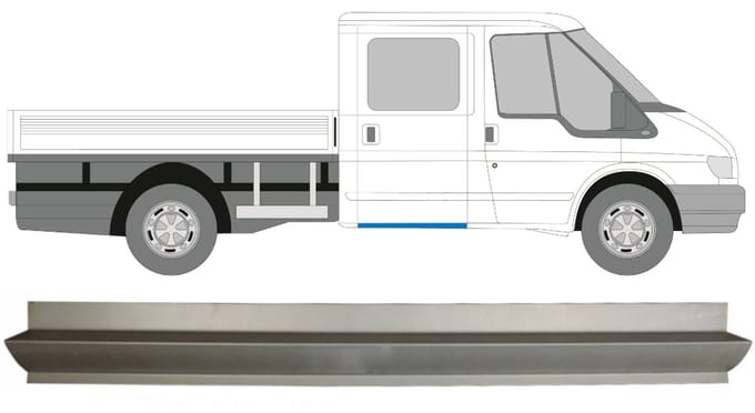 Reparatie dorpel voor Ford Transit 2000-2013 / Links = Rechts (symmetrisch)