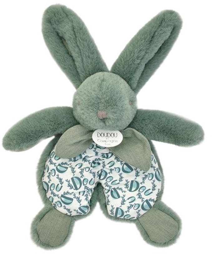 Doudou et Compagnie Lapin - Knuffeldoekje Konijn Saliegroen - Cadeau
