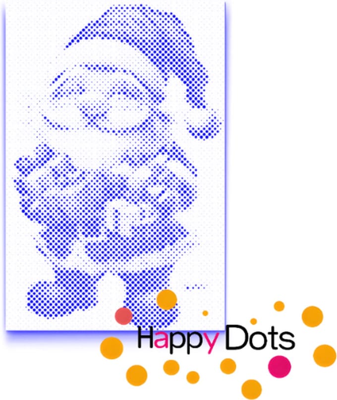 HappyDots DOT Painting Kerst kabouter - Stippelschilderij 20x30cm