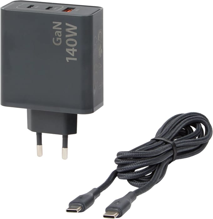 Sitecom USB-wandoplader 140 watt (Kleur Zwart)