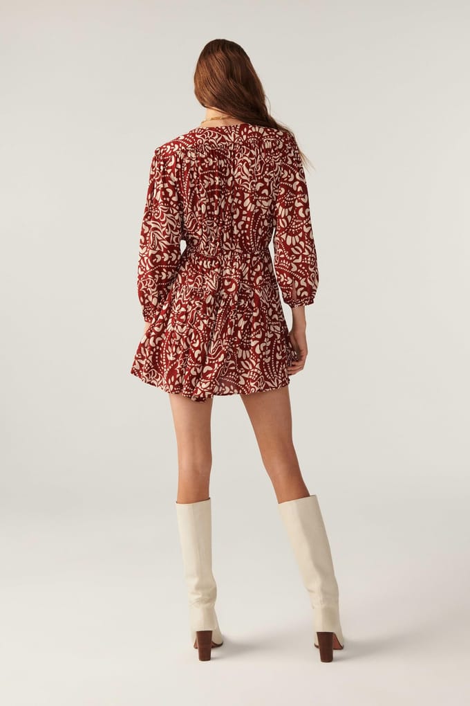 BA&SH Mini Dress Terracota Maat: L | Mini Jurken Outlet | Dames