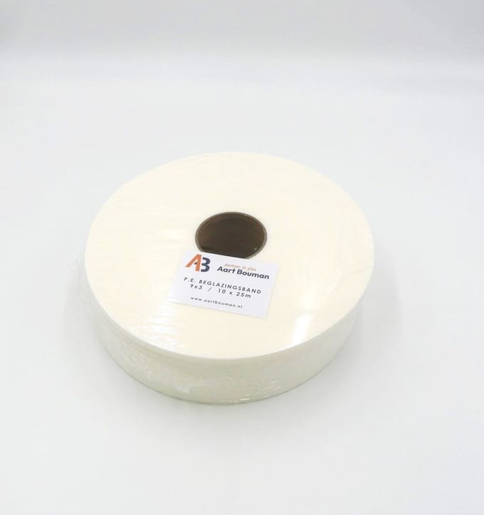 Glasband 9 x 3mm wit - pak 250m