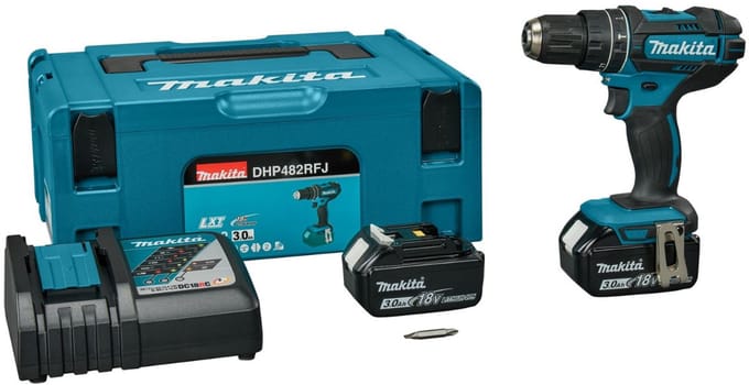 Klopboor-/Schroefmachine Makita 18 V Dhp482rfj