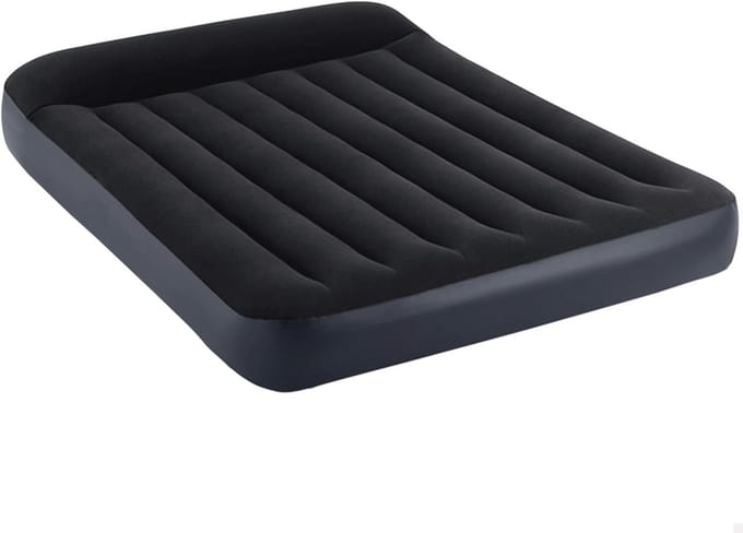 Pillow Rest Classic Air Bed Built in Pump Doubter - Comfortabele Intex 64148NP - 137cm x 191cm x 25cm
