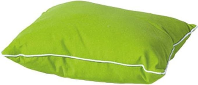 Pillow 45 x 45 with piping Panama lime