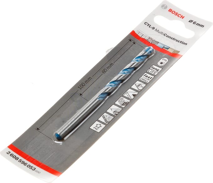 Bosch Universele boor CYL-9 Multi Construction 6 x 60 x 100 mm, d 5,5 mm