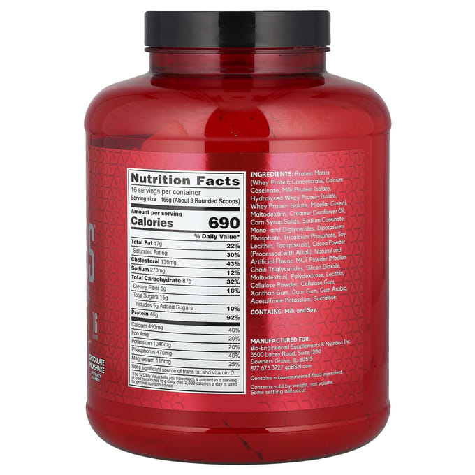 Finish First, True Math, Verrijkte Eiwit- & Koolhydraatdrankmix, Chocolademilkshake, 5.82 lbs (2,64 kg)