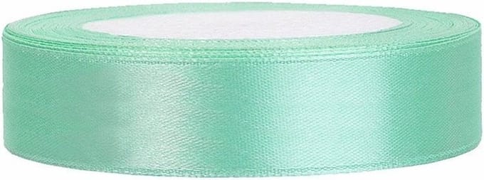 PartyDeco - Satijn lint mint 12mm/rol 25m
