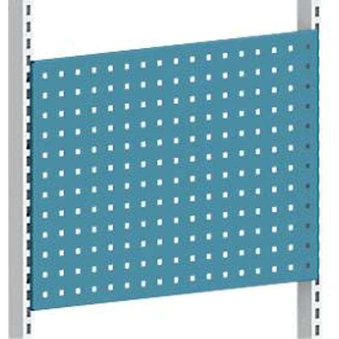 Geperforeerd paneel, om op te hangen, 660 x 480 mm, donkerblauw RAL 5009