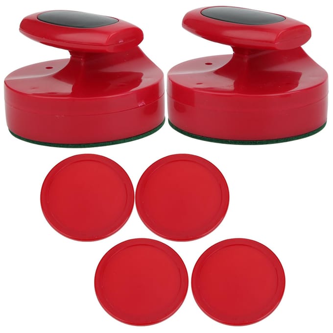 Hockeyspeltafel 94MM Slider Pusher Set met 4 Pucks Accessoires Groot Formaat Rood red