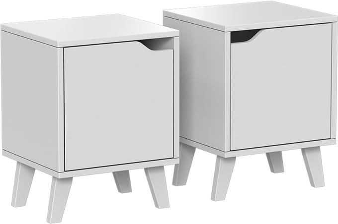 Vicco Malu Nachtkastje – Set van 2 Wit