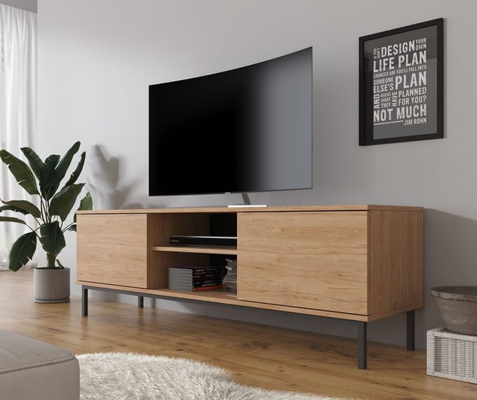 Meubella - TV-Meubel Queen - Eiken - 150 cm