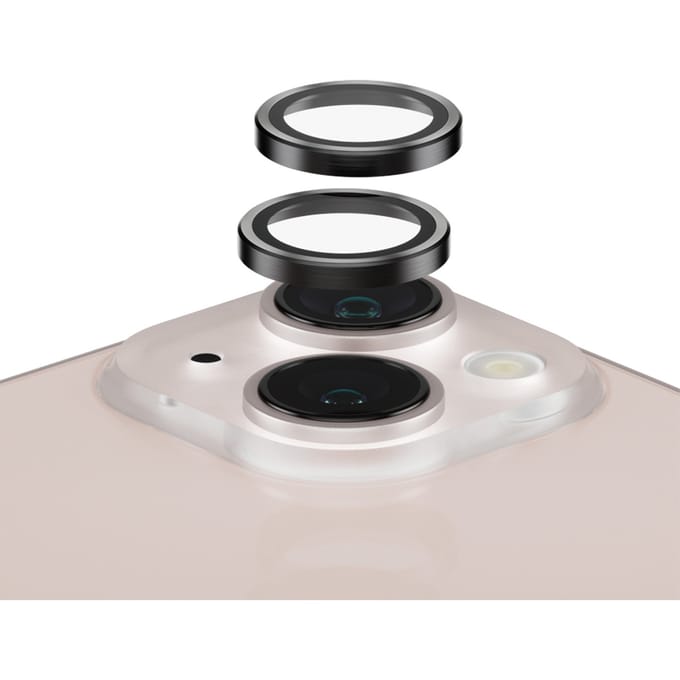 PanzerGlass Screenprotector geschikt voor Apple iPhone 13 Glazen | PanzerGlass Hoops Camera Lens Protector - Case Friendly