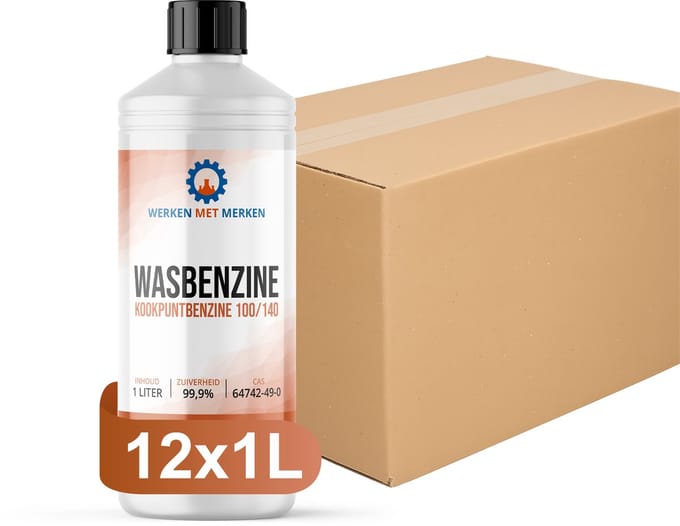 Wasbenzine - Doos, 12 x 1 liter