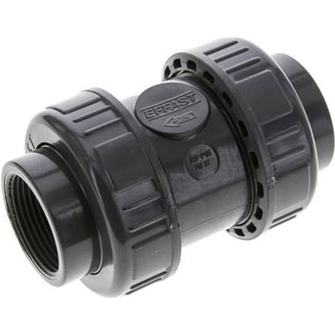 PVC Terugslagklep Rp 1 1/4'' 0.012-16bar (0.17-232psi)