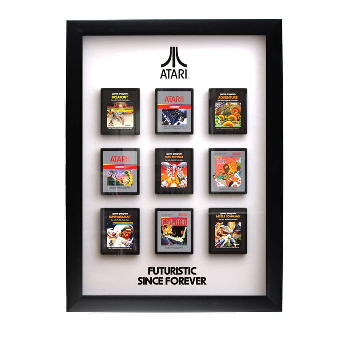 Atari - Classic game cartridges - ingelijste poster - 3D wall art frame - 40cm x 28,7cm