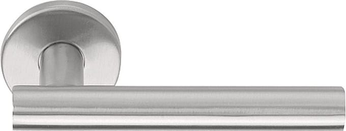 Deurklink Formani Basics LB7-19 Mat RVS Deurkruk Geveerd Op Rozet