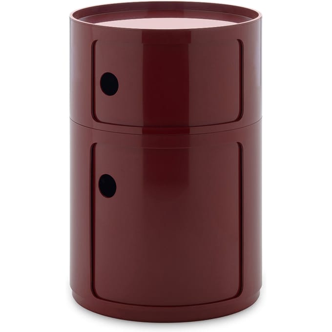 Kartell Nieuwe Componibili BIG 2 elementen - burgundy