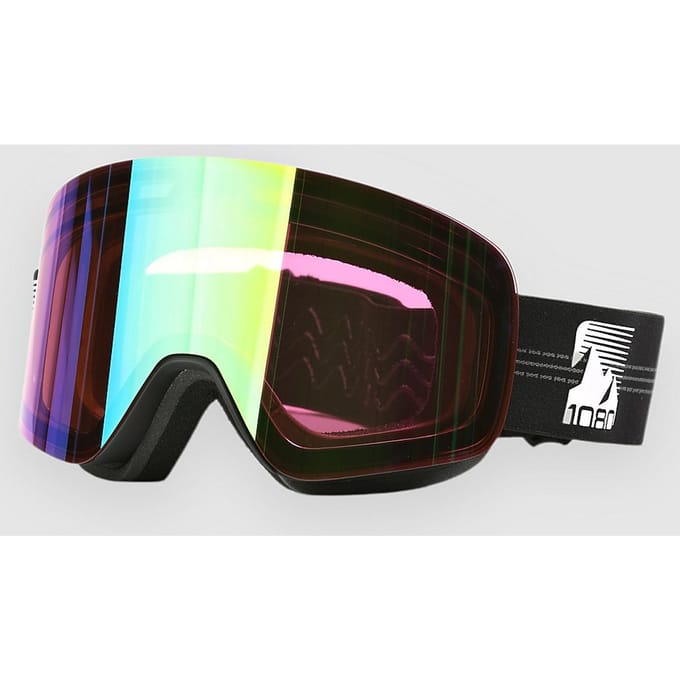 1080 Face Shot Matte Black Pinstripes (+Bonus Lens) Goggle zwart
