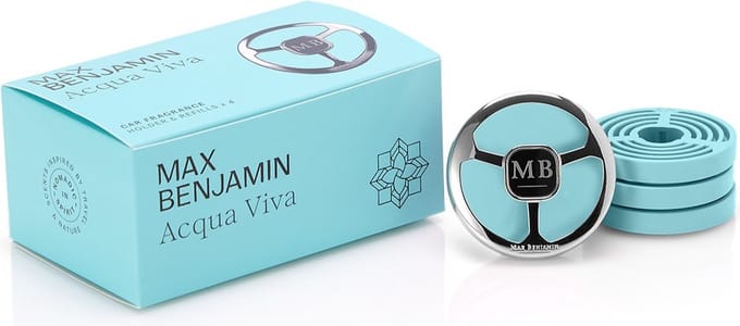 Max Benjamin Autoparfum met 4 Navullingen Cadeauset - Acqua Viva